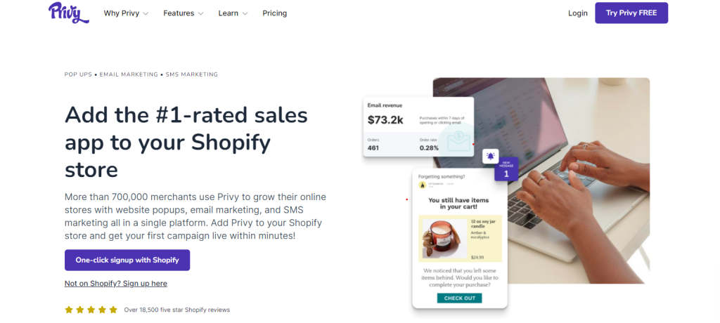 privy email marketing